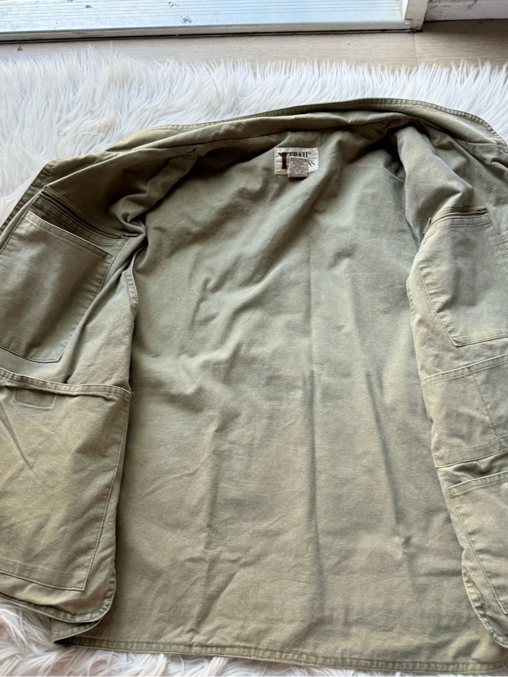Vintage Trail Designs Utility Vest L Khaki Safari Fishing Cargo Gorpcore